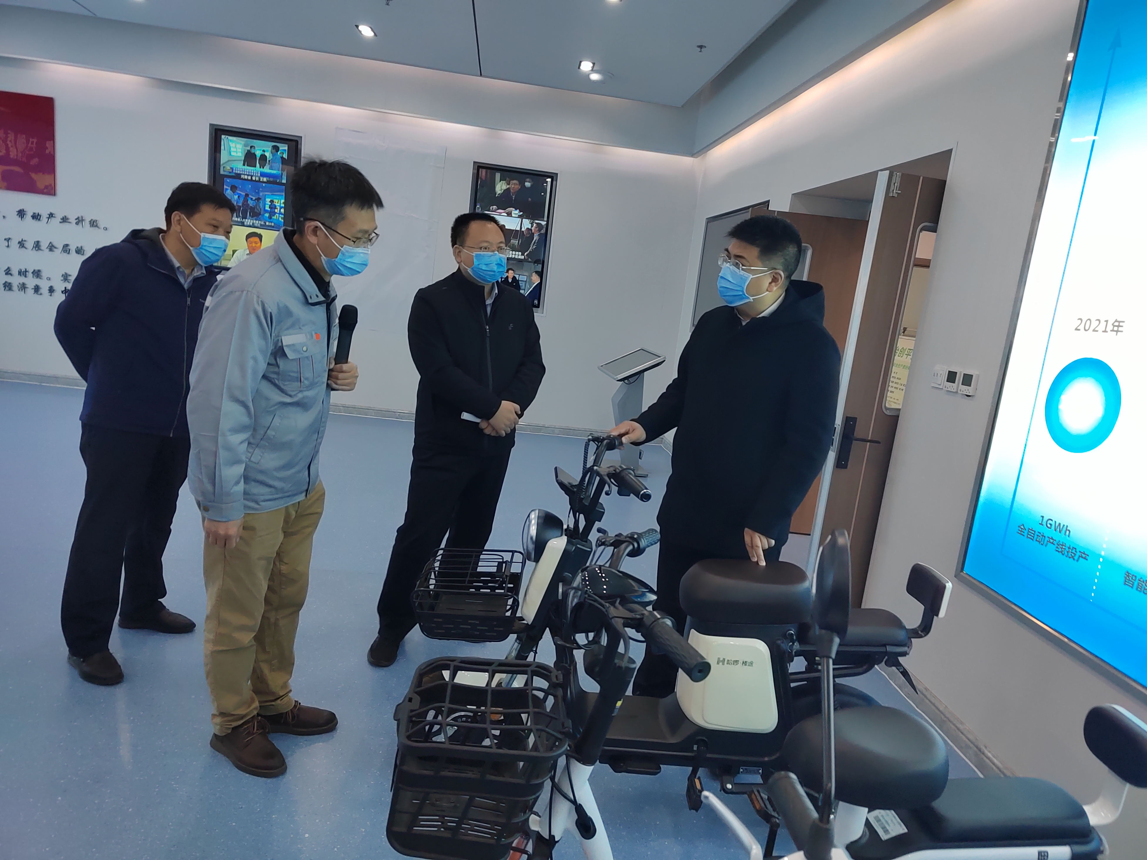 安陽市常務副市長王樸到克能調(diào)研（2022年3月24日）